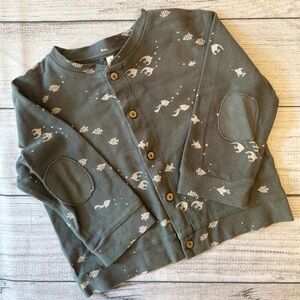 Rylee + Cru Gray Angelfish Cardigan Size 18-24 Months